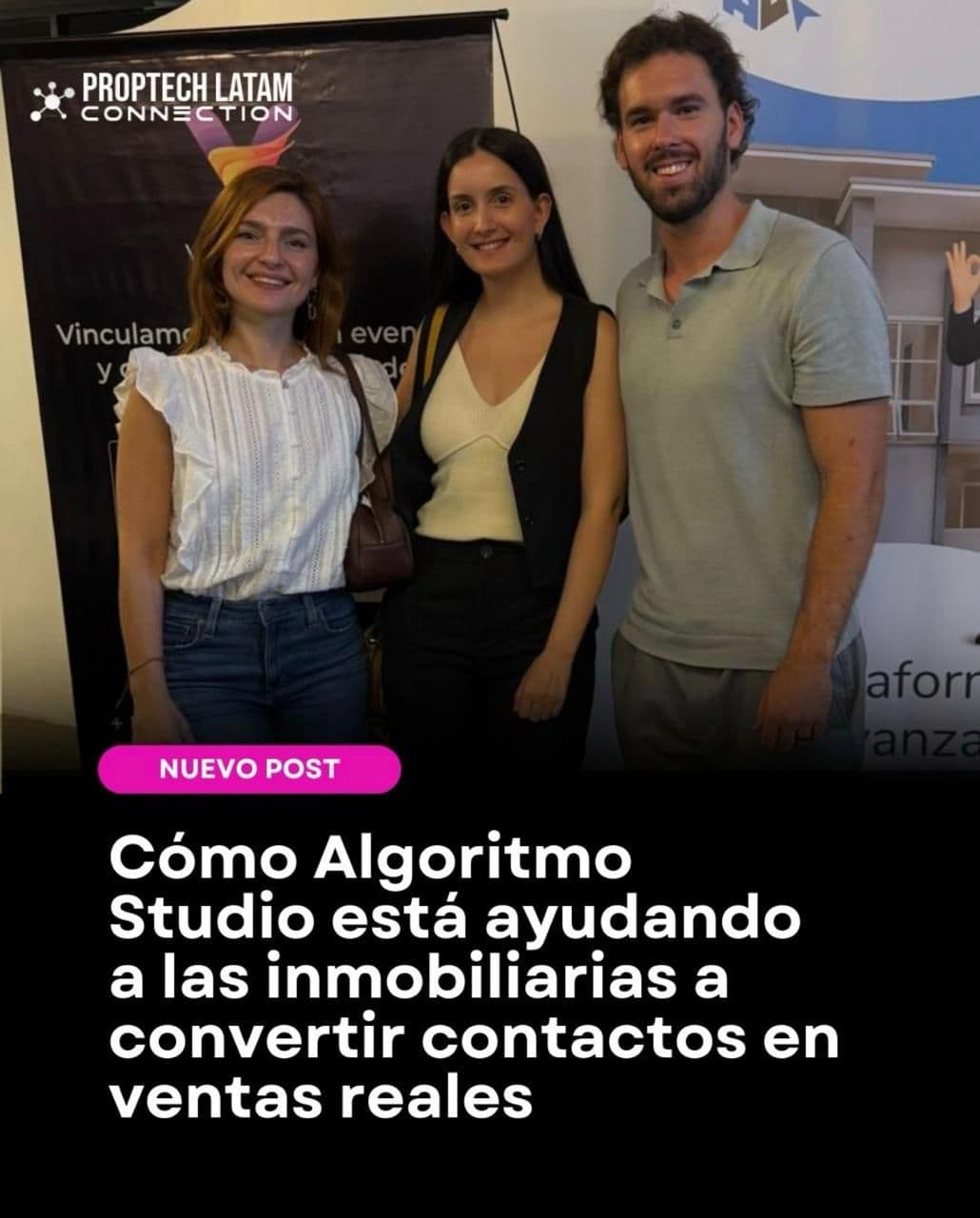 Portada de la nota en PropTech Latam Connection sobre Algoritmo Studio